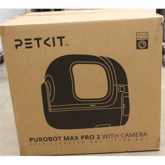 SALE OUT. PETKIT Automatic Cat Litter Box | Purobot Max Pro 2 | White | USED, DIRTY, MISSING INNER PACKAGING | 24 month(s)