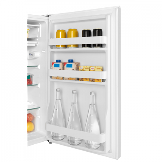Midea MDRD143FGE01 Refrigerator, E, Freestanding, Larder, Height 86 cm, Fridge net 93L, White
