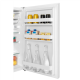 Midea MDRD143FGE01 Refrigerator, E, Freestanding, Larder, Height 86 cm, Fridge net 93L, White