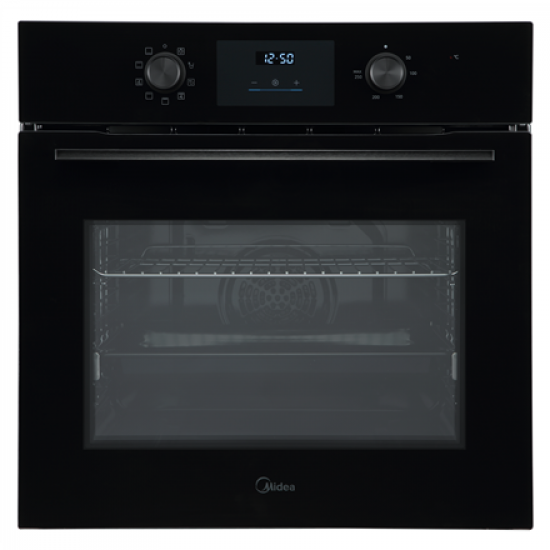 Midea MBO65M80D2-BK Oven, Built-in, Electric, Width 59.5 cm, Touch Display, Black