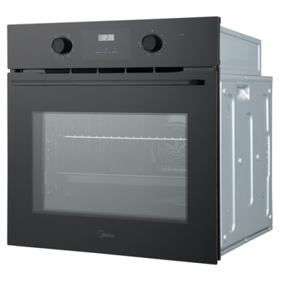Midea MBO65M80D2-BK Oven, Built-in, Electric, Width 59.5 cm, Touch Display, Black