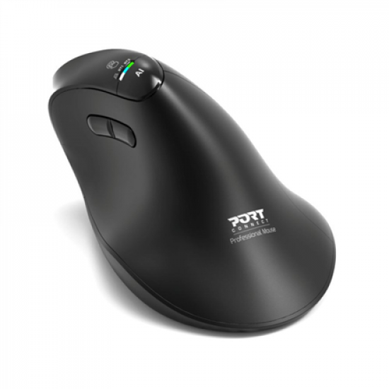 PORT CONNECT Mouse | ERGO AUDITOR | Wireless | Bluetooth, 2.4 GHz | Black