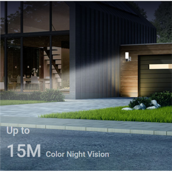 EZVIZ EL3 Smart Security Wall-Light Camera(3MP,2.8mm,2K,Wi-Fi 6,Human & Vehicle Detection,Color Night Vision,IP65)