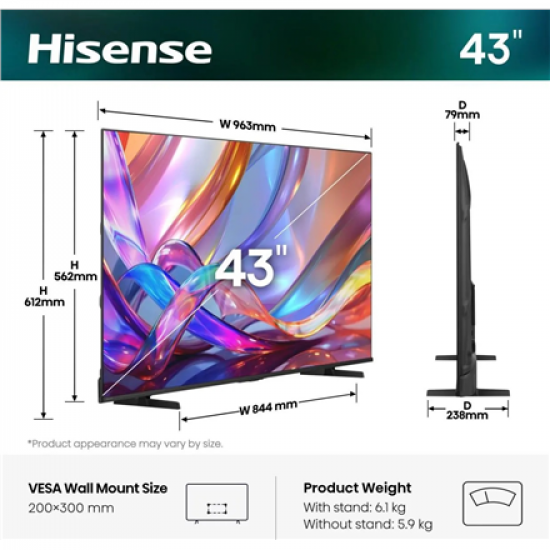 Hisense 43E7S 43