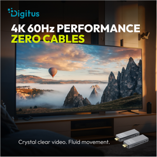 Digitus 4K Wireless HDMI Extender Set, 150 m, 4K/60Hz | DS-55359