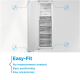 Midea MDRE271FGE01 Refrigerator, E, Built-in, Combi, Height 178.5 cm, Fridge net 192L, Freezer 79L, White