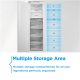 Midea MDRE271FGE01 Refrigerator, E, Built-in, Combi, Height 178.5 cm, Fridge net 192L, Freezer 79L, White