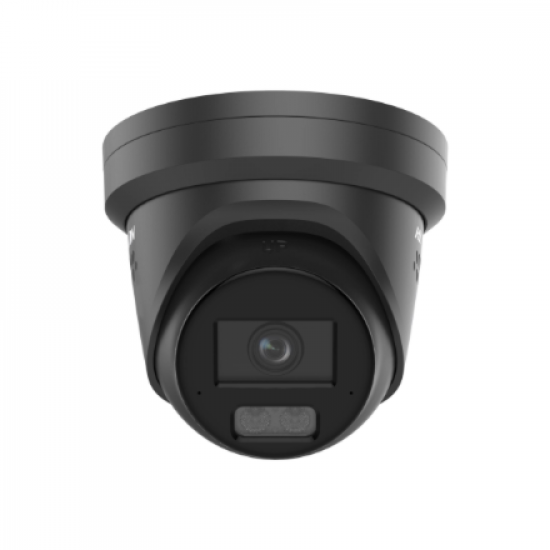 Hikvision DS-2CD2387G3-LIS2UY/SL(2.8mm)/BLACK 8MP ColorVu Smart Hybrid Light Turret IP Camera,2.8mm,Dual Mic,Speaker,PoE,IP67,Black