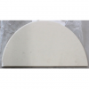 SALE OUT. TunaBone | Half moon pizza stone, 190 mm for Kamado 23/24inch | CHIPPED CORNER