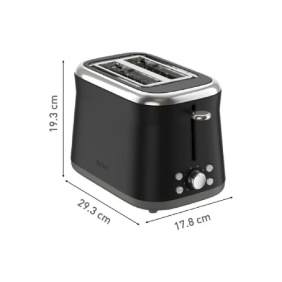 Tefal TT7208E0 Collection Retro Toaster, 850 W, Black