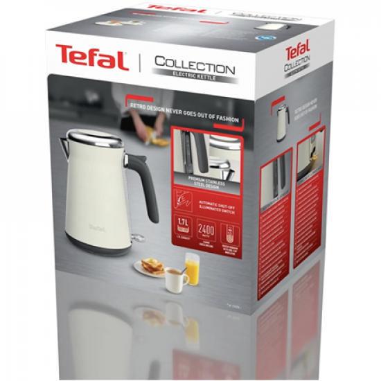 Tefal KI666AE0 Collection Kettle, 1.7L, Beige