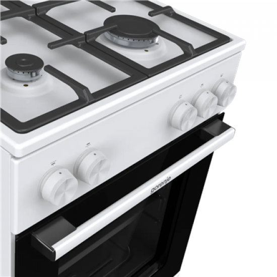 Gorenje GG5A10WFFM Cooker, Gas hob, Gas oven, Width 50 cm, White