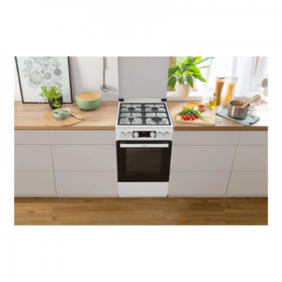 Gorenje GK5C42WF-B Cooker, Gas hob, Electric oven, Width 50 cm, White
