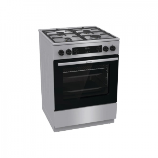 Gorenje GK6C4XF | Cooker | Hob type Gas | Oven type Electric | Stainless steel | Width 60 cm | Depth 60 cm | Grilling | Energy efficiency class A | 71 L