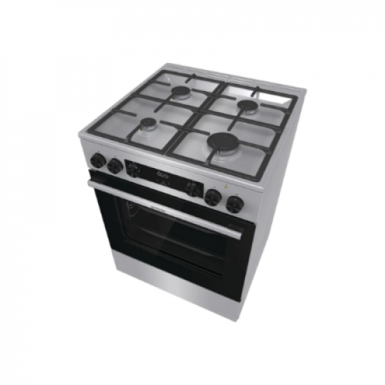 Gorenje GK6C4XF | Cooker | Hob type Gas | Oven type Electric | Stainless steel | Width 60 cm | Depth 60 cm | Grilling | Energy efficiency class A | 71 L