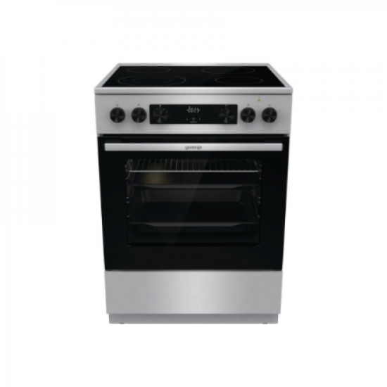Gorenje GECS6C70XC Cooker, Ceramic hob, Electric oven, Width 60 cm, Stainless Steel