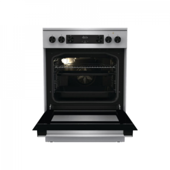 Gorenje GECS6C70XC Cooker, Ceramic hob, Electric oven, Width 60 cm, Stainless Steel