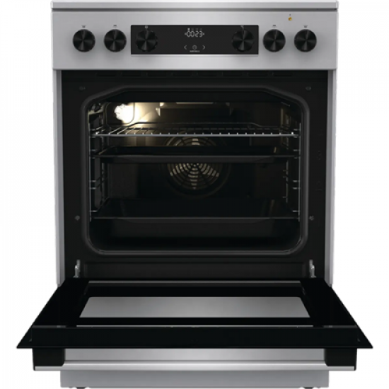Gorenje GECS6C70XC Cooker, Ceramic hob, Electric oven, Width 60 cm, Stainless Steel