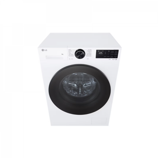 LG F2X50S8TLB Washing Machine, Front Load, Capacity 8 kg, Spin speed 1200 rpm, White