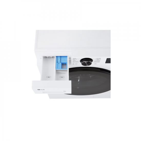 LG F2X50S8TLB Washing Machine, Front Load, Capacity 8 kg, Spin speed 1200 rpm, White