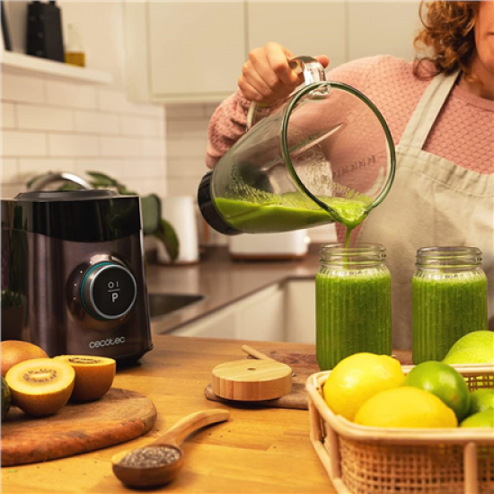 Cecotec Blender | Power Black Titanium 1800 Advance | Tabletop | 1800 W | Jar capacity 1.8 L | Jar material Glass | Ice crushing | Black