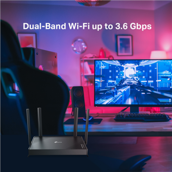 TP-LINK Archer BE220 | BE3600 Dual-Band Wi-Fi 7 Router | 802.11be | Ethernet LAN (RJ-45) ports 4 | 10/100/1000 Mbit/s | Mesh Support No | MU-MiMO No | Antenna type External | No mobile broadband