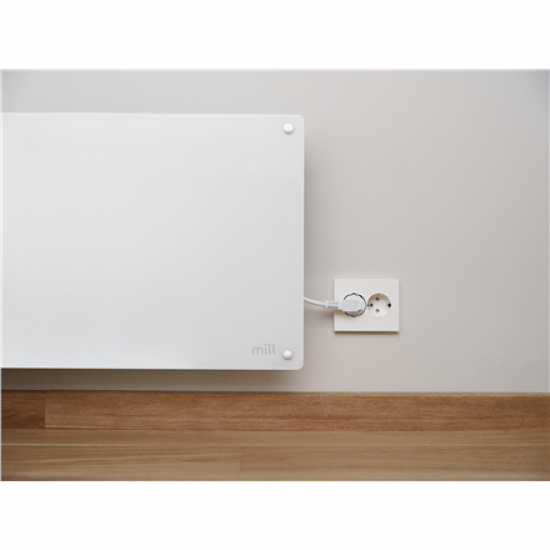 Mill Glass Smart WiFi Panel Heater Gen. 4 | GL400WIFI4 | Panel Heater | 400 W | Suitable for rooms up to 4-6 m² | White | IPX4