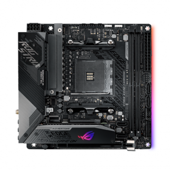 Asus ROG STRIX X570-I GAMING | Processor family AMD | Processor socket AM4 | DDR4 | Supported hard disk drive interfaces SATA, M.2 | Number of SATA connectors 4