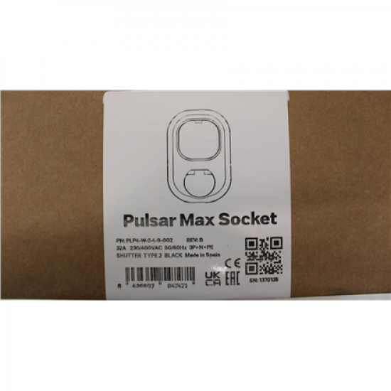 SALE OUT. | Wallbox Pulsar MAX Socket | 22 kW | Wi-Fi, Bluetooth | Black | DAMAGED PACKAGING, MISSING T20 SCREWS (3 PCS). SCRATCHED ITEM, UNEVEN BODY GAPS | 36 month(s)