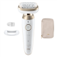 Braun Silk-épil 9 Flex SES9-011 3D Epilator, Wet & Dry, White/Gold