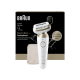 Braun Silk-épil 9 Flex SES9-011 3D Epilator, Wet & Dry, White/Gold