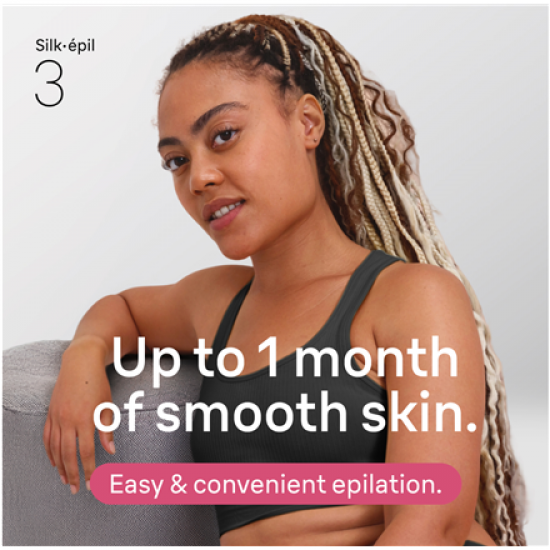 Braun Silk-épil 3 SE3-000 Epilator, White/Pink