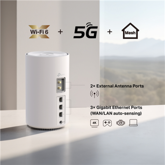 TP-Link Deco X10-5G(1-pack) 5G AX1500 Whole Home Mesh WiFi 6 Gateway