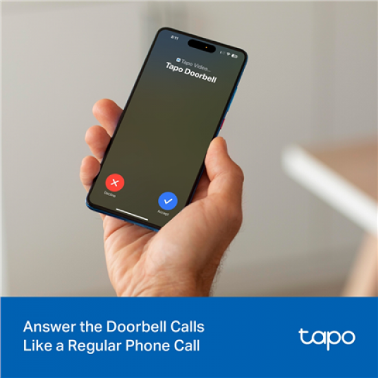 TP-Link Tapo D205 2K Battery Video Doorbell | TP-LINK