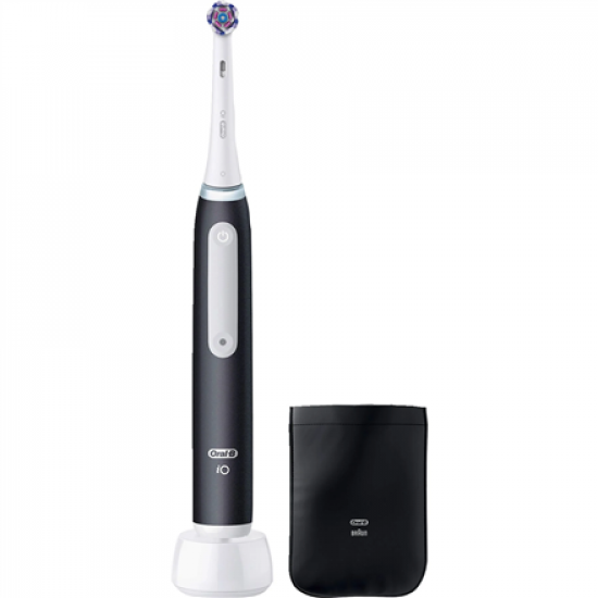 Oral-B iO White Clean Electric toothbrush, Black/White | Oral-B