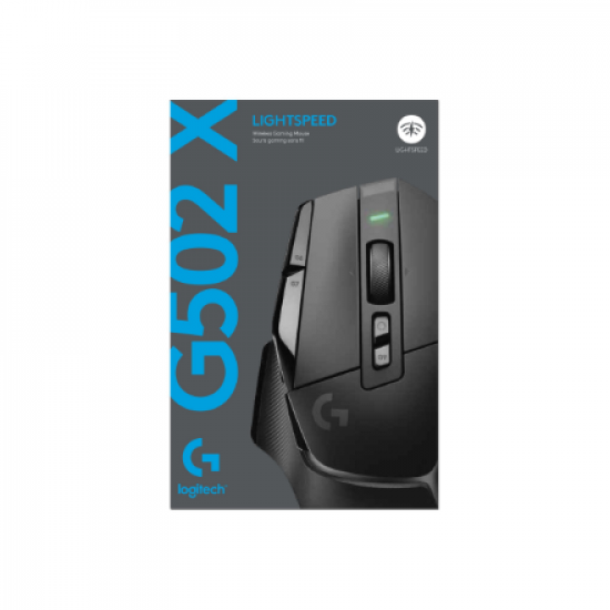 Logitech G502 X LIGHTSPEED Wireless Gaming Mouse, Black