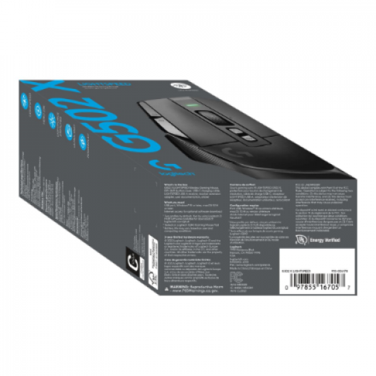 Logitech G502 X LIGHTSPEED Wireless Gaming Mouse, Black