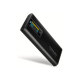 AXAGON EEM2-SD2B USB-C 10Gbps - M.2 NVMe & SATA SSD DISPLAY box