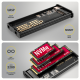 AXAGON EEM2-SD2B USB-C 10Gbps - M.2 NVMe & SATA SSD DISPLAY box