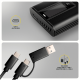 AXAGON EEM2-SD2B USB-C 10Gbps - M.2 NVMe & SATA SSD DISPLAY box