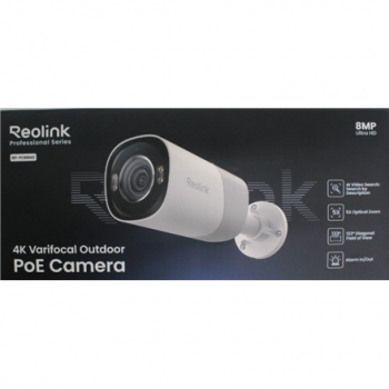 SALE OUT. Reolink PCRPB4K02 Smart 4K 133° View PoE Bullet Camera with 5× Optical Zoom | Reolink Smart 4K 133° View PoE Camera with 5× Optical Zoom | RP-PCB8MZ | 24 month(s) | Bullet | 8 MP | F2.7-13.5mm/F1.6 | IP67 | H.265/H.264 | Micro SD, Max. 512 GB | 