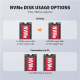 AXAGON ADSA-M2C22 USB-C 20Gbps docking station for 2x M.2 NVMe / SATA SSD with disk cloning function without PC
