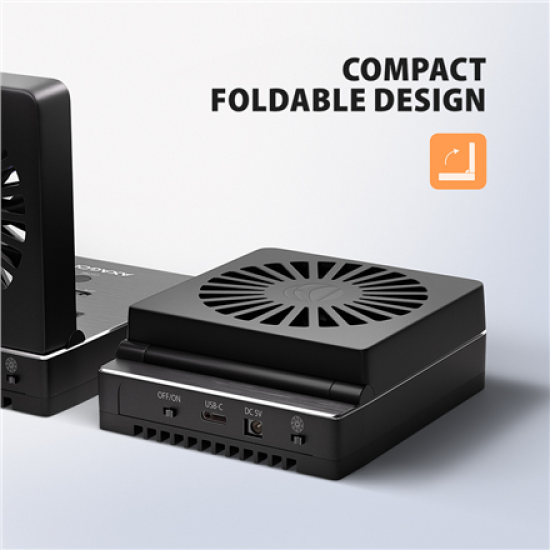 AXAGON ADSA-M2C22 USB-C 20Gbps docking station for 2x M.2 NVMe / SATA SSD with disk cloning function without PC