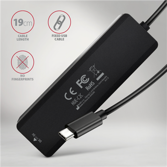 AXAGON HUE-C2C USB-C 5Gbps TRAVEL hub