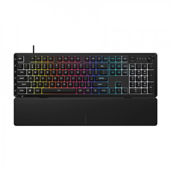 CORSAIR SKIFF 100 PLUS Wired RGB Membrane Gaming Keyboard, 10-Zoned RGB LED