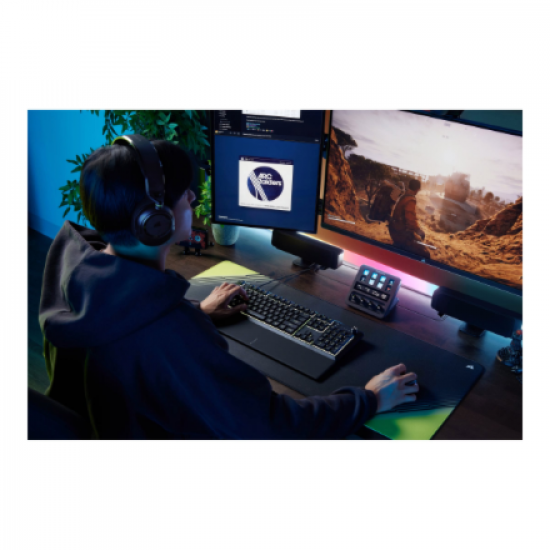 CORSAIR SKIFF 100 Wired RGB Membrane Gaming Keyboard, 10-Zoned RGB LED