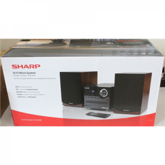 SALE OUT. Sharp XL-B512(BR) Hi-Fi Micro System, CD/FM/USB/Bluetooth v5.0, 45W, Brown | Sharp Hi-Fi Micro System | XL-B512(BR) | Brown | USB port | DAMAGED PACKAGING