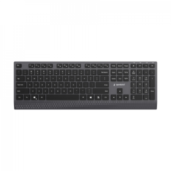 Gembird KB-MCH-06 Slim wired multimedia keyboard with Type-C adapter, US layout | Gembird