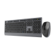 Gembird KBS-WPS-02 Dual-mode slim wireless desktop set, 2.4G+BT, US layout | Gembird
