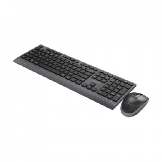 Gembird KBS-WPS-02 Dual-mode slim wireless desktop set, 2.4G+BT, US layout | Gembird